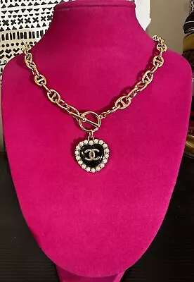 Upcycled CHANEL Charm Necklace • $70