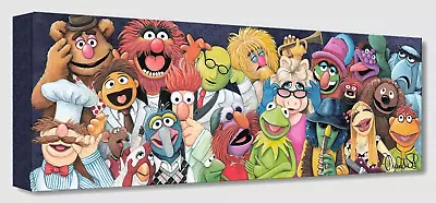 Disney Fine Art Treasures On Canvas Collection Back Stage At The Show-Muppets • $135