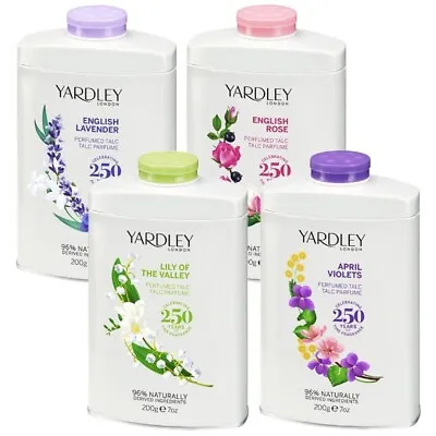 Yardley London Perfumed Talc 200g Silky Smooth Texture Delicately Fragranced • £18.50