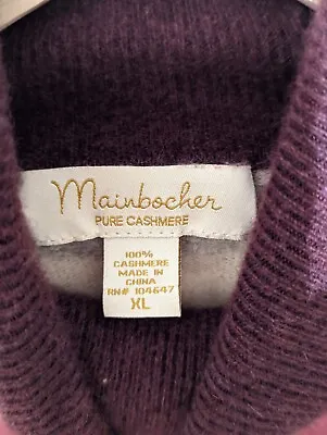 Women's Mainbocher Pure Cashmere Pullover Sweater Size XL • $25
