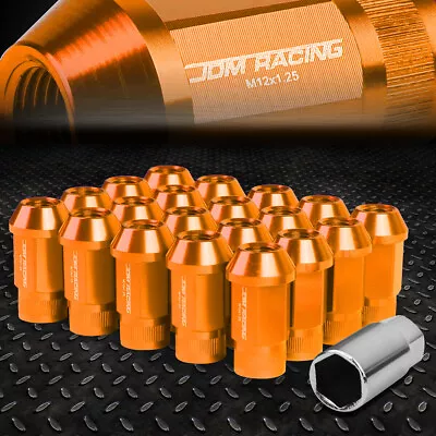 [20Pcs] M12x1.25 Open-End Aluminum Wheel Lug Nuts Set+Extension Adapter Orange • $16.05