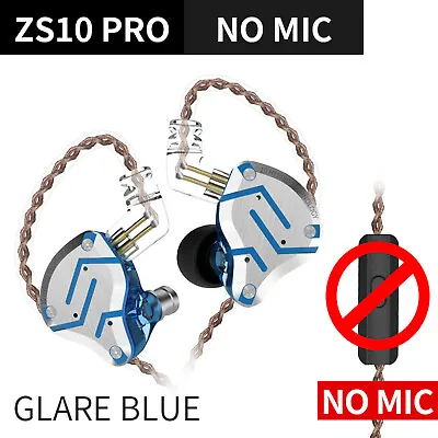 ZS10 Pro 3.5mm Wired In-ear Headphones 1DD+4BA    N5F5 • $66.68