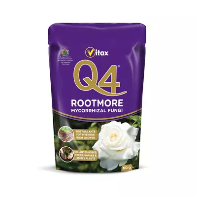 VITAX 'Q4 Rootmore' (mycorrhizal) 60g. Create Stronger Healthier Plants. • £10.95