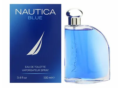 NAUTICA BLUE Cologne For Men Spray 3.4 Oz EDT -  New In Box - 100% AUTHENTIC • $18.99