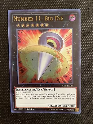 Number 11: Big Eye - BLLR-EN066 - 1st Edition - Ultra Rare - LP • $5.12