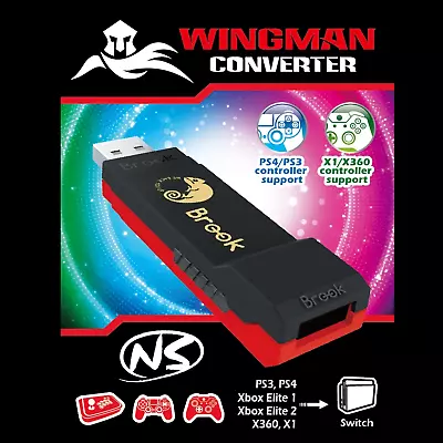 Used Brook Wingman NS Converter For The PS3/PS4/XB360/XBO To Switch • $34.99