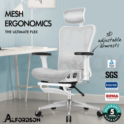 $189.95 • Buy ALFORDSON Ergonomic Office Chair Executive Seat Mesh Work Computer Gaming