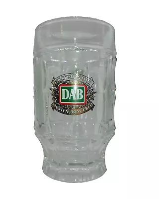 Vintage DAB DORTMUNDER BRAUEREI 0.2 L Thumbprint Glass BEER MUG GERMANY 5 3/4  • $14.99