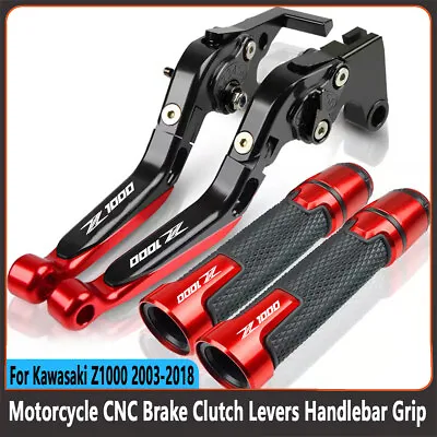 For Kawasaki Z1000 2003-2018 Motorcycle Brake Clutch Levers Handlebar Grip • $51.29