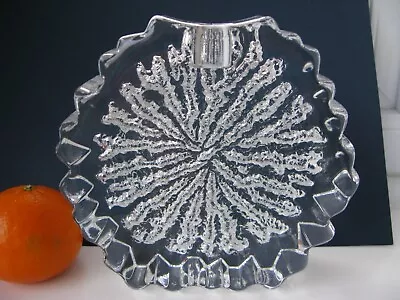 Hadeland Of Norway Vintage Art Glass Crystal Candle Holder By Willy Johansson • £85