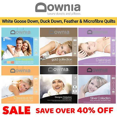 $445.43 • Buy DOWNIA White Goose & Duck Down Feather Microfibre Gold Silver Doona/Duvet/Quilt