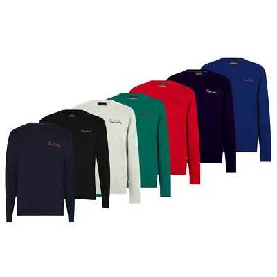 Pierre Cardin Men's Knit Jumper V-Neck & Crew Neck Options Sizes S-3XL Sale • £18.50