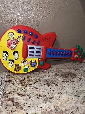 The Wiggles Play Along Musical Sing & Dance Red Guitar Toy Spin Master 2003 • $19.99