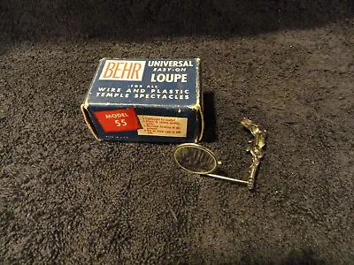 Vintage Behr Universal Easy-On Loupe Model 55 Lens Jeweler Watch Maker Machinist • $45