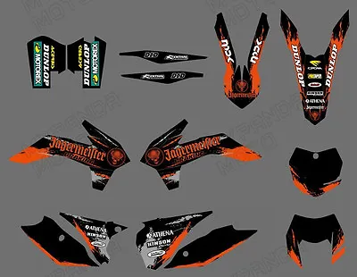 Graphics Backgrounds Kit For KTM 125 200 250 300 450 500 EXC XCW XCF-W 2014-2016 • $68.30