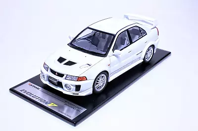 *RARE* 1/18 Tarmac Works Mitsubishi Lancer Evo V GSR 1998 - White Limited JDM • $470