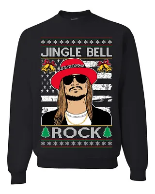 Jingle Bell Rock Kid Rapper Country Music Unisex Crewneck Sweatshirt • $29.99