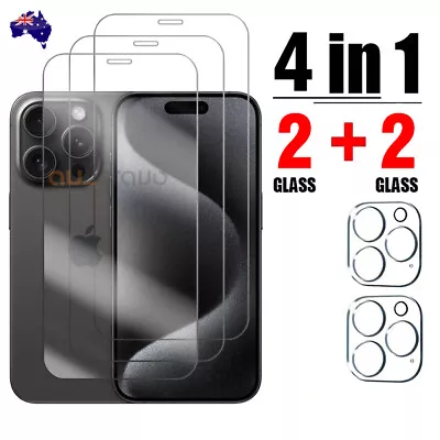 2X Tempered Glass Screen Protector For IPhone 15 14 13 12 11 Pro Max PLUS X XR 8 • $9.99
