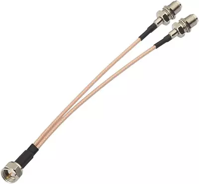 F-Type RG6 Splitter Coax CableTv Antenna Cable 75Ohm 3 Way Splitter Combiner Ad • $10.49