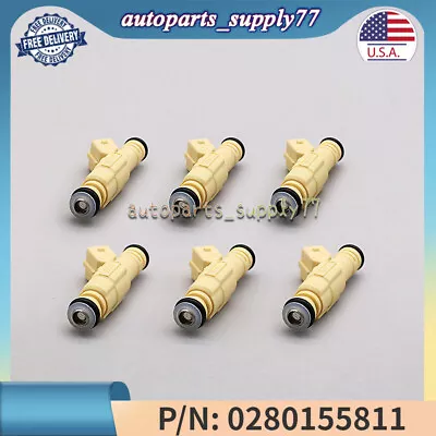 6pcs Sequential Multiport Fuel Injectors For 1998-2003 PONTIAC GRAND PRIX 3.8L • $33.94