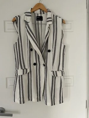 $27.65 • Buy Bershka Ladies Striped Vest - Size L - 5+ Items Free Postage (AU Only)