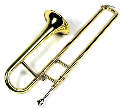 Brand New Bb Mini Trombone W/ Case And Mouthpiece- Gold Lacquer Finish  • $379