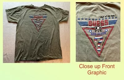 Vtg 1987 Guess Products George Marciano T Shirt Top Gun Ace Flyer Air Patroller • $24.99