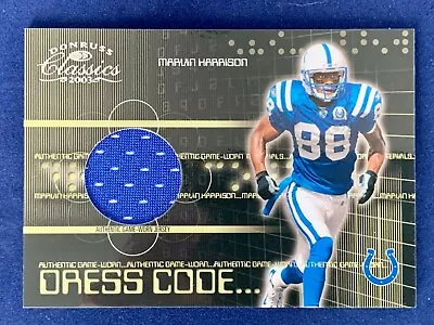 2003 Donruss Classics Dress Code Jerseys #DC10 Marvin Harrison SN 178/550 • $12