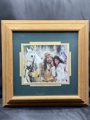 THE FAREWELL By Maija Double Custom Matte Framed Horse Native American Indian • $49.99