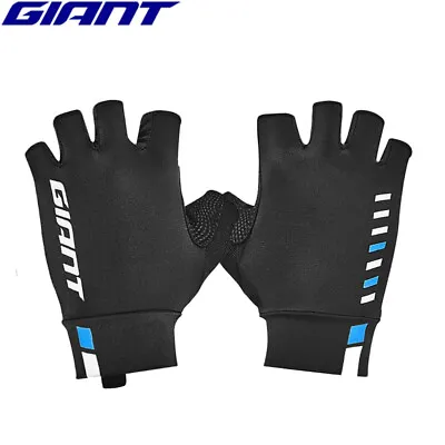 Giant Race Day Fingerless Cycling Gloves - Black/Blue • $44.95