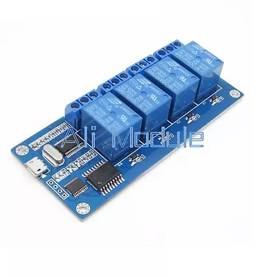 £6.13 • Buy 1PCS MICRO USB 5V 4-Channel Relay Module USB Control Relay Module Serial Port