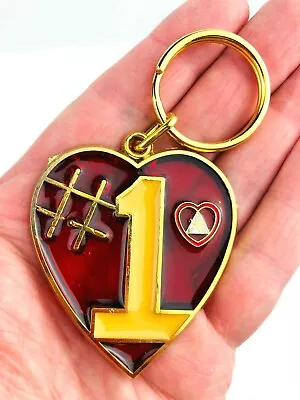 #1 Heart FHC Moose Lodge Keychain Vintage Keyring Fraternal Order  *Hc35 • $10.62