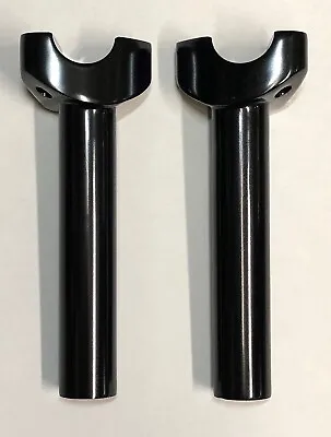 V-Factor 41005 Satin Black 6  Straight Handlebar Risers For Harley Softail  • $55.95