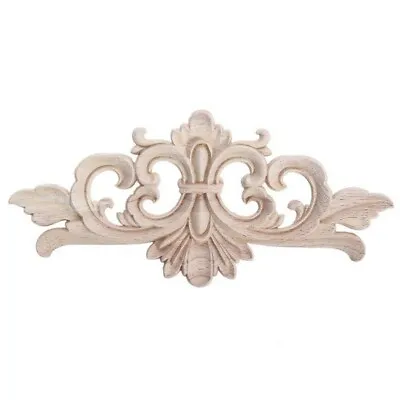 Wooden Moulding Furniture Applique Onlays Carving Unpainted Home Furniture Decor • $7.07