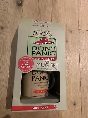Dads Army Don't Panic! Socks And Mug Set Collectable Great Gift • £7