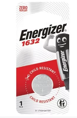 Genuine Energizer CR1632 3Volt 1pk Lithium Coin Batteries  • $9.95