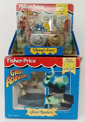 Fisher Price Great Adventures '90's Lot Ghost Raiders & Viking Fury  New In Box • $49.99