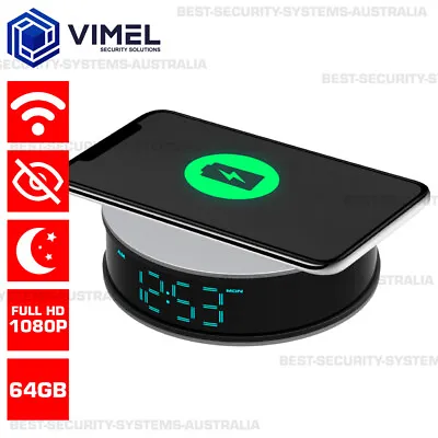 $240 • Buy Portable Mini 64GB Wireless Charger Alarm WIFI Camera Security Spy Hidden
