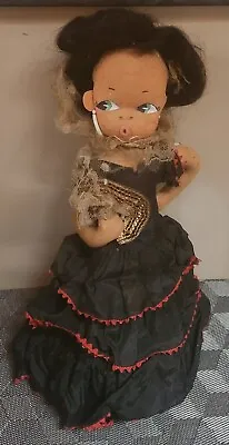 Vintage Mid-Century Spanish Doll; 16  • $0.99