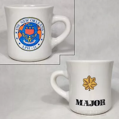 USS New Orleans LPH-11 Mug Vintage Ultima Restaurant Ware Victor Diner Major • $44.99