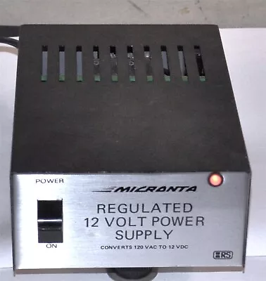 Micronta Rs Model 22-124a 12 V Dc 2.5 A Power Supply Commercial Surplus • $30.95