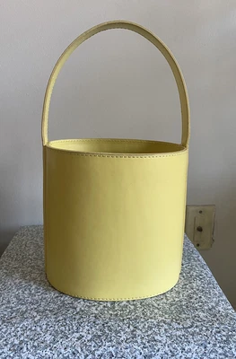 $100 • Buy Staud Yellow Leather Bucket Bag