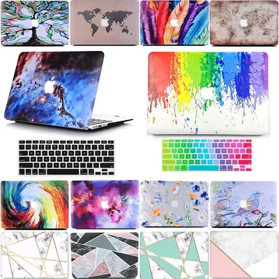 £9.88 • Buy 2in1 Pattern Cut-Out Matte Hard Case Keyboard Cover For MacBook Air Pro 13 Inch