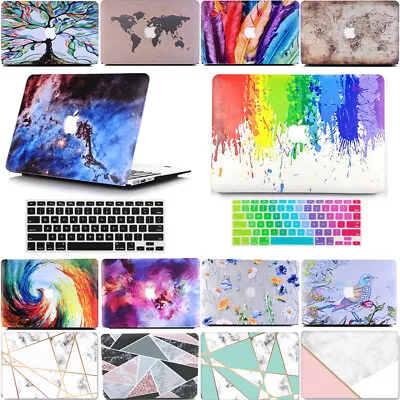 £11.99 • Buy 2in1 Pattern Cut-Out Matte Hard Case Keyboard Cover For MacBook Air Pro 13 Inch