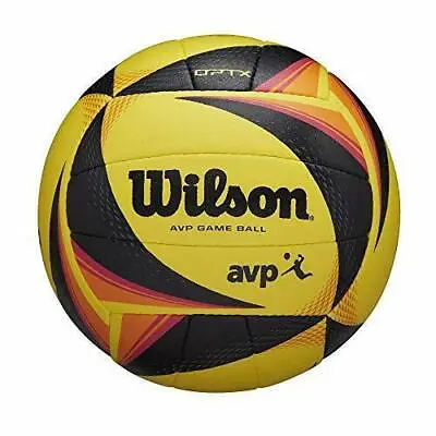 Wilson OPTX AVP Official GB Beach Volleyball - Black/Yellow • $24.50