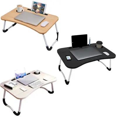 Portable Table Folding Laptop Computer Bed Tray Breakfast Reading Lap Desk Stand • £9.95