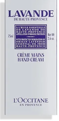 L'Occitane Lavender Hand Cream 2.6 Oz. Hand Cream Lavende Free Ship • $23.74