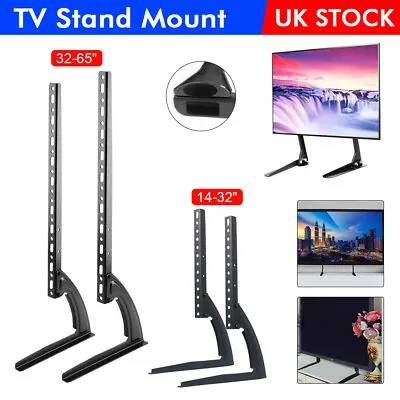 Universal Top TV Table Stand Leg Mount LCD Flat Screen 14-65  Bracket • £9.99