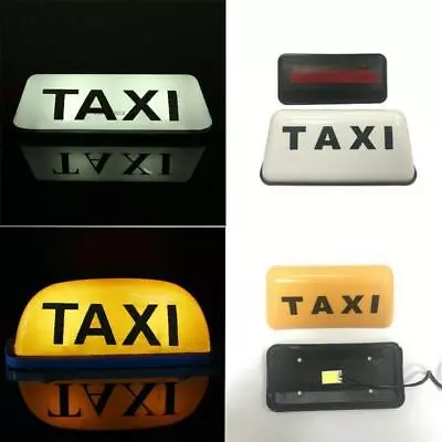 12V Taxi Cab Sign Roof Top Topper Car Magnetic Lamp LED Light Waterproof • $13.55