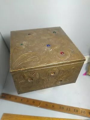 Alfred Daguet Arts & Crafts  Box Casket With Cabochons For Restoration  • $2801.48